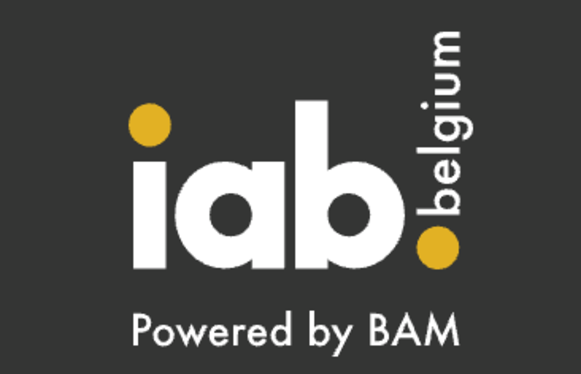 IAB Belgium logo, powered by BAM