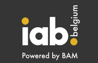 IAB Belgium logo, powered by BAM